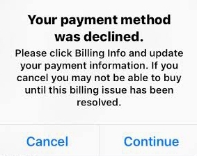 Venmo Payment Declined